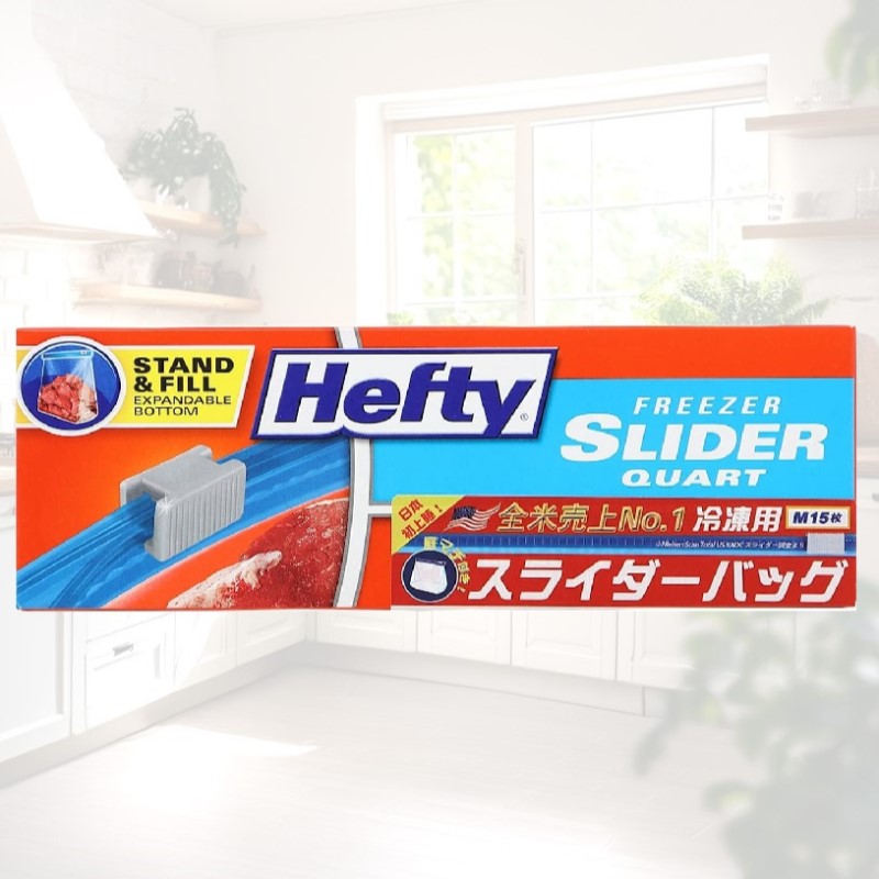 Ｈｅｆｔｙ（ヘフティ）　スライダーバッグ　Ｍサイズ　１５枚　冷凍・解凍用　１９６５