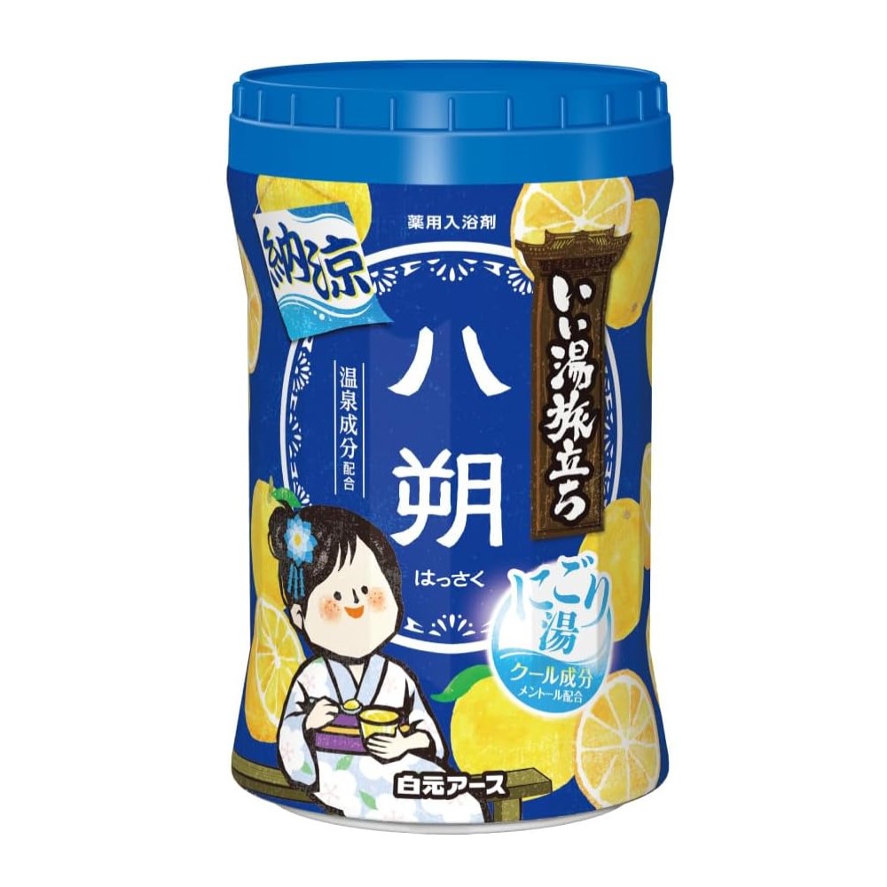 いい湯旅立ちボトル 納涼にごり湯 八朔の香り 500g