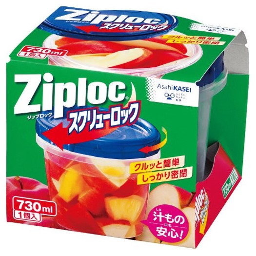 ジップロック　スクリューロック　７３０ｍＬ　１個