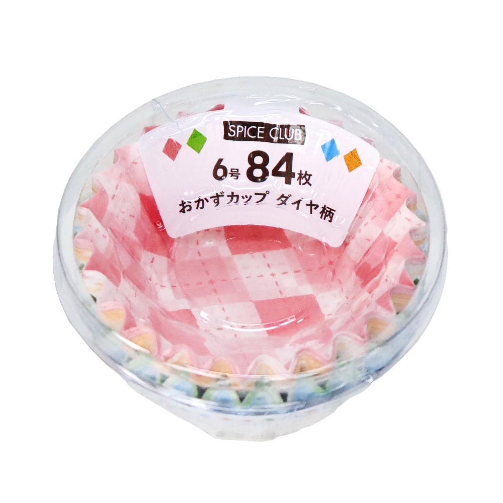 SPICE CLUB おかずカップ ダイヤ柄 6号 84枚