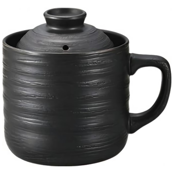 電子レンジ専用炊飯陶器　楽炊御膳　黒