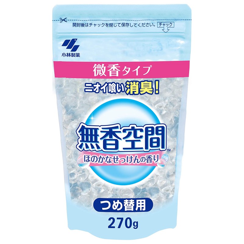 無香空間　ほのかなせっけんの香り　つめ替用　２７０ｇ