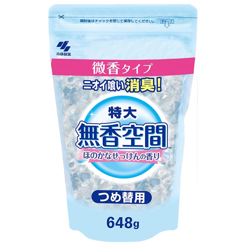 無香空間　ほのかなせっけんの香り　特大つめ替用　６４８ｇ