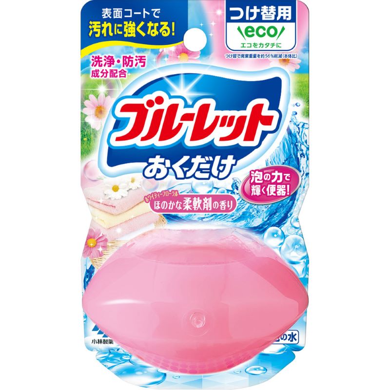 液体ブルーレットおくだけ　つけ替用　洗いたてほのかな柔軟剤の香り　ホワイティーフローラル　７０ｍＬ