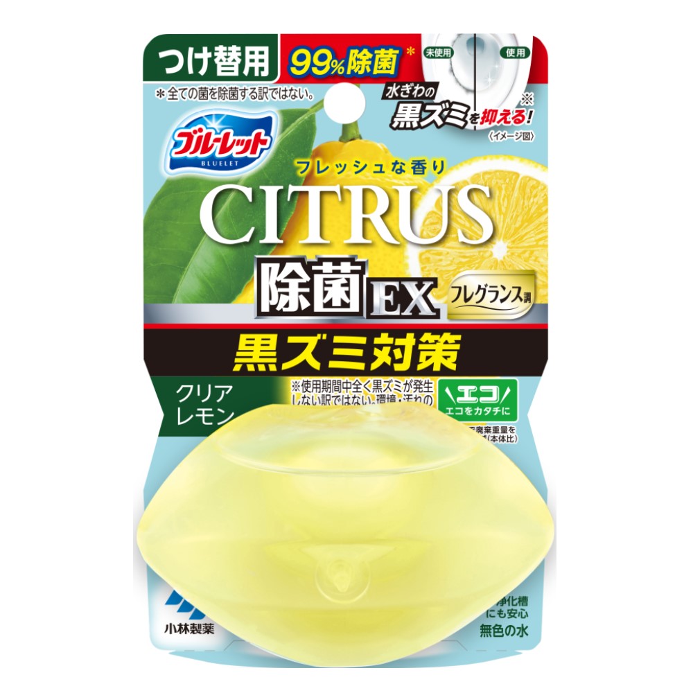 液体ブルーレットおくだけ 除菌EXフレグランス シトラスクリアレモン つけ替用 67mL