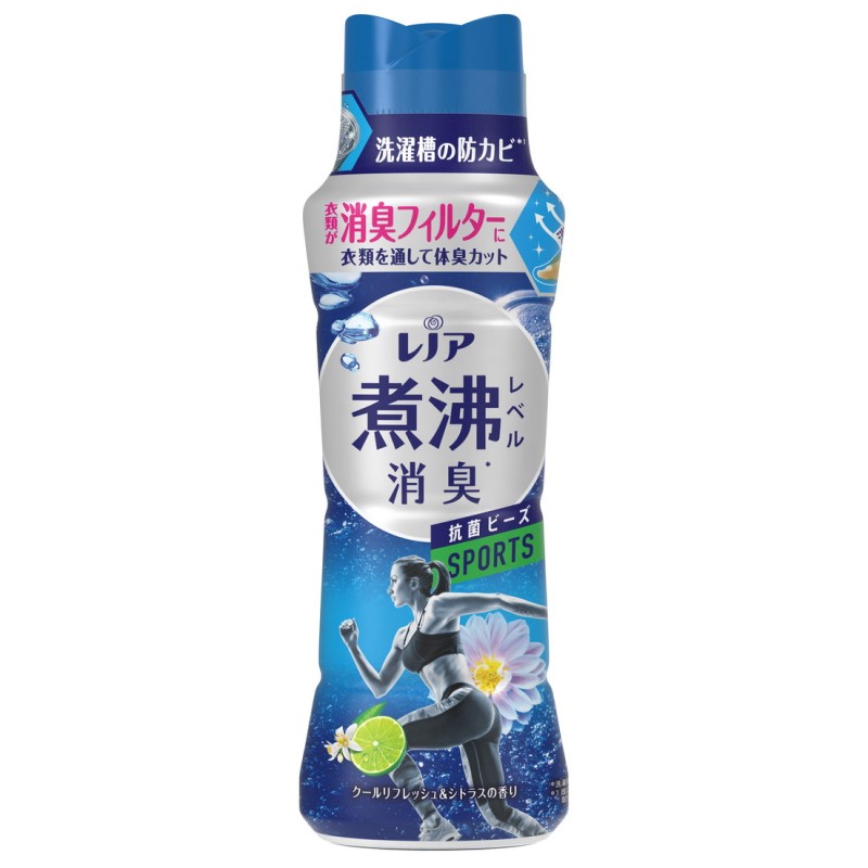 レノア　煮沸レベル　消臭　抗菌ビーズ　スポーツ　クールリフレッシュ＆シトラスの香り　本体　４２０ｍＬ