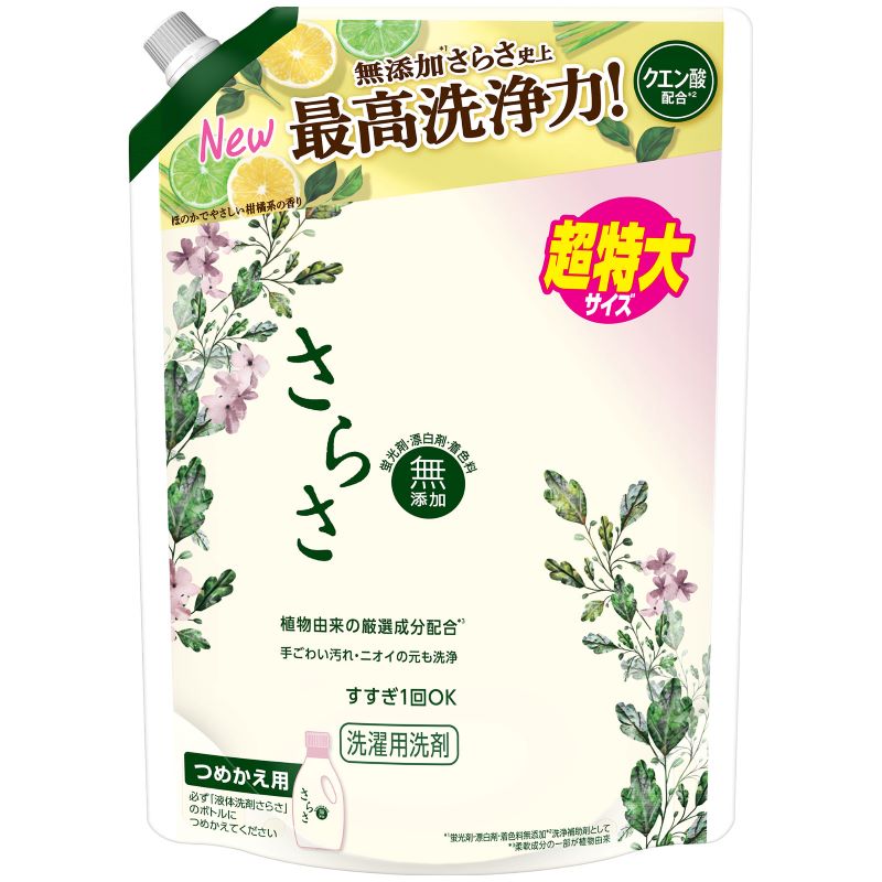 さらさ　洗剤ジェル　つめかえ用　超特大サイズ　１０１０ｇ