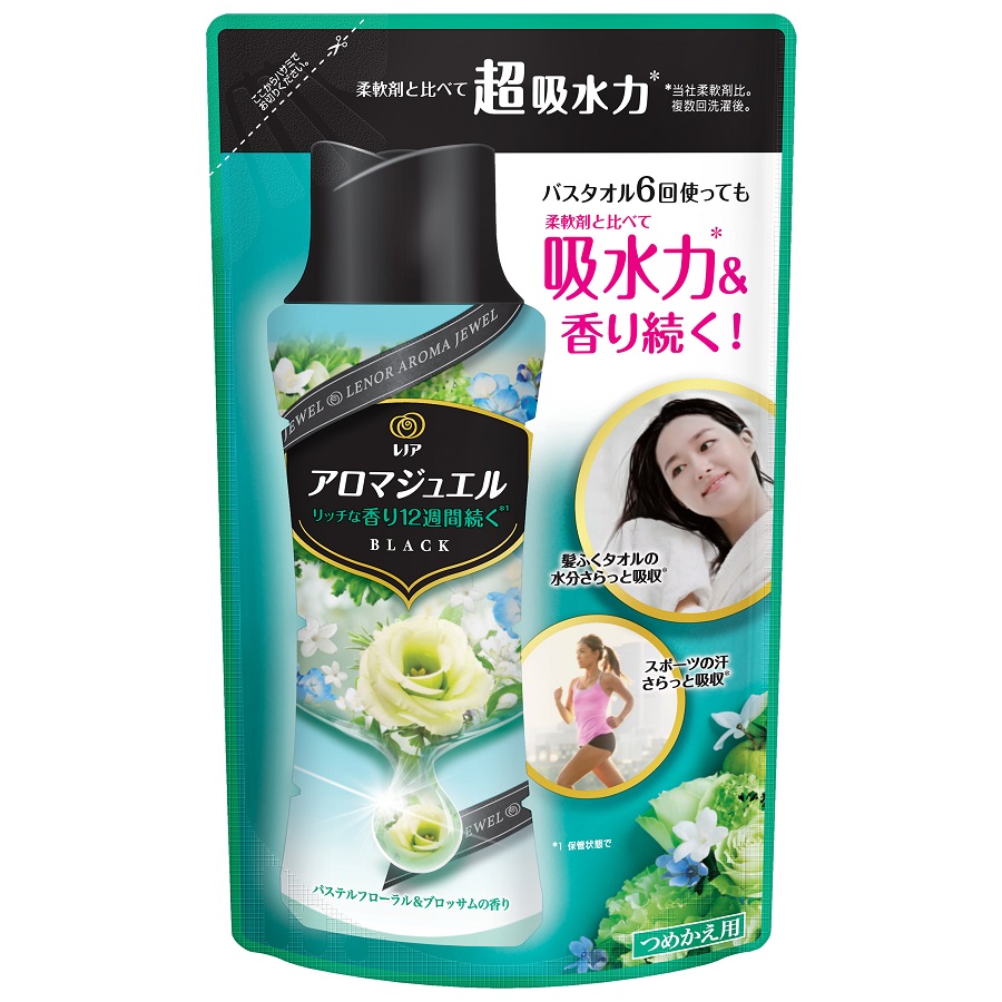 レノア ハピネス アロマジュエル 香り付け専用ビーズ パステルフローラル＆ブロッサム つめかえ 365mL