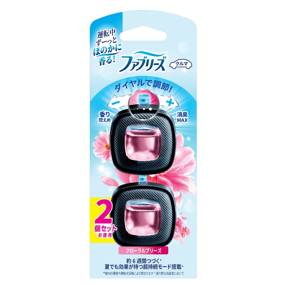 ファブリーズ クルマ イージークリップ フローラルブリーズ 2.5mL 2個パック