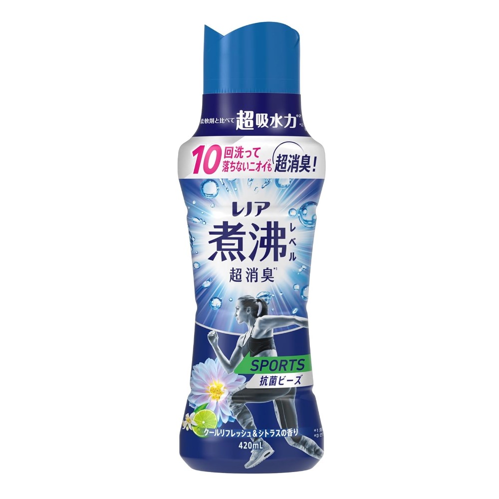 レノア 超消臭 煮沸レベル消臭 抗菌ビーズ SPORTS クールリフレッシュ&シトラス 本体 420mL